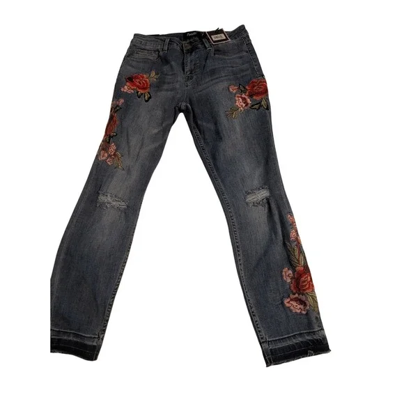 Nanette Lepore Embroidered Jeans & Angie Floral Kimono Set NWT Size 8 Large - Picture 2 of 7